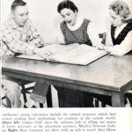 Inez on the school yearbook committee in 1957